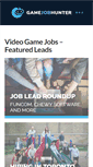 Mobile Screenshot of gamejobhunter.com